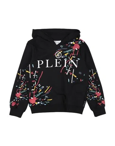 Philipp Plein Babies'  Toddler Boy Sweatshirt Black Size 6 Cotton, Elastane