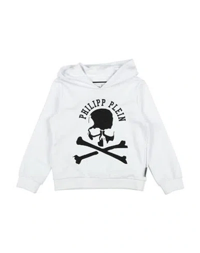 Philipp Plein Babies'  Toddler Boy Sweatshirt Off White Size 6 Cotton, Elastane, Glass