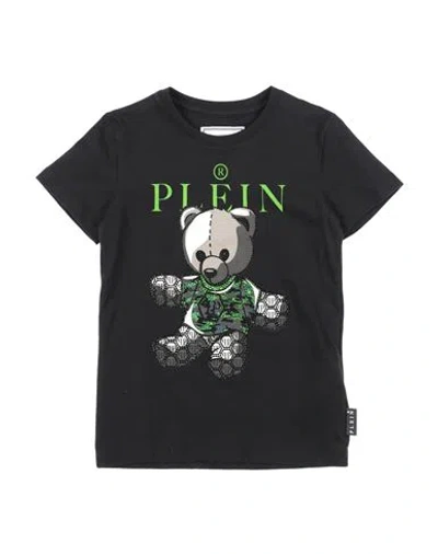 Philipp Plein Babies'  Toddler Boy T-shirt Black Size 4 Cotton, Elastane