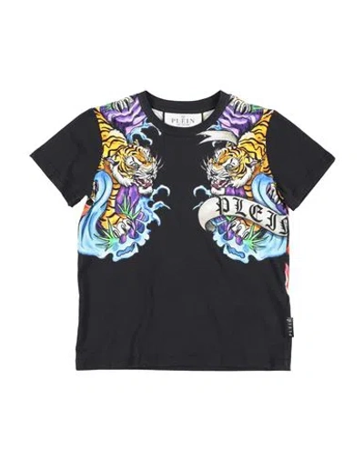 Philipp Plein Babies'  Toddler Boy T-shirt Black Size 6 Cotton