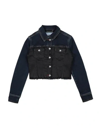 Philipp Plein Babies'  Toddler Girl Denim Outerwear Blue Size 6 Cotton, Elastomultiester, Elastane