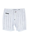 Philipp Plein Toddler Girl Denim Shorts White Size 4 Cotton, Elastane In White