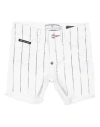 Philipp Plein Toddler Girl Denim Shorts White Size 6 Cotton, Elastane In White