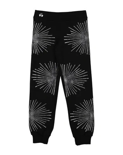 Philipp Plein Babies'  Toddler Girl Pants Black Size 6 Cotton, Elastane