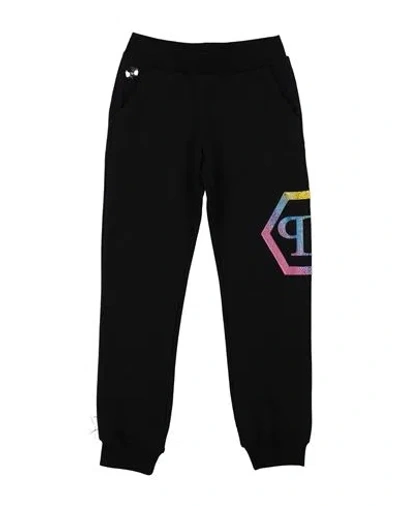 Philipp Plein Babies'  Toddler Girl Pants Black Size 6 Cotton, Elastane