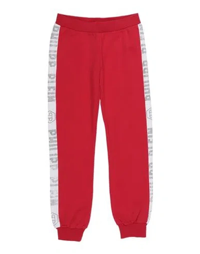 Philipp Plein Babies'  Toddler Girl Pants Red Size 6 Cotton, Elastane
