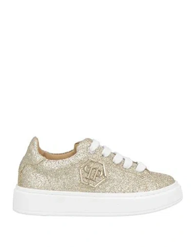 Philipp Plein Babies'  Toddler Girl Sneakers Gold Size 9.5c Textile Fibers