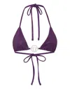 Philipp Plein Top Bikini Stones Bikini In Purple