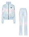 Philipp Plein Logo-embroidered Striped Tracksuit Set In Blue