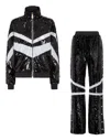 Philipp Plein Top/trousers Tracksuit With Crystals In Black