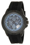 Philipp Plein Touchdown Silicone Strap Watch, 44mm