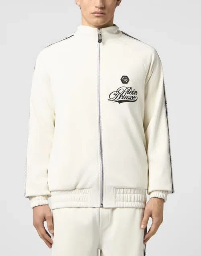 Philipp Plein Tracksuit Jacket Plein Deluxe Signature Signature Men In Neutral