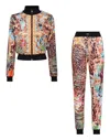 Philipp Plein Tracksuit Top/trousers Baroque Flowers In Multi