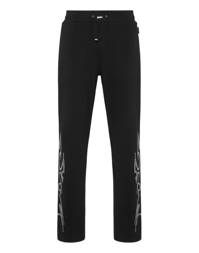 Philipp Plein Tracksuit Trousers Texas Studs In Black