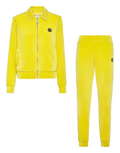 Philipp Plein Tracksuit: Zip-up Jacket + Jogging Pants Stones In Yellow