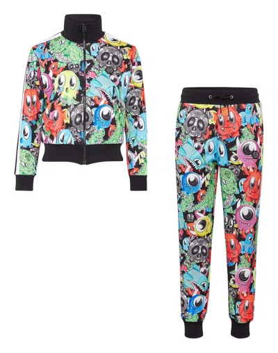 Philipp Plein Tracksuit: Zip-up Jacket + Jogging Pants Monster In Multi