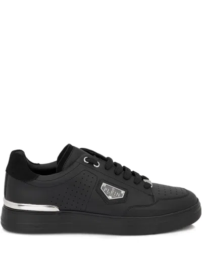 Philipp Plein Triangle Plaque Low-top Trainers In Black