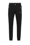Philipp Plein Jogging Pants Iconic Drawstring Waist In Black