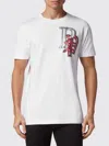 Philipp Plein T-shirt Round Neck Ss Skully Gang Men In White