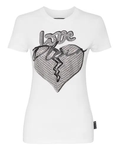 Philipp Plein T-shirt Round Neck Sexy Pure Fit In White