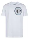 Philipp Plein Short Sleeve T-shirt With Printed Logo In White