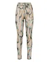 PHILIPP PLEIN TULLE LEGGINGS FLAME