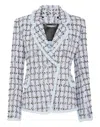 Philipp Plein Tweed-blazer In Blue