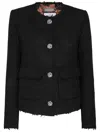 Philipp Plein Tweed Jacket Ls In Black