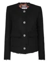Philipp Plein Tweed Jacket Ls In Black