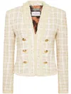 Philipp Plein Tweed Jacket In White