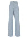 Philipp Plein Tweed Denim Trousers Skater Fit