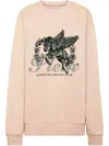 Philipp Plein Unicorn Sweatshirt In Rosa