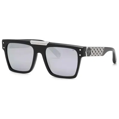 Philipp Plein Unisex 55mm Sunglasses Spp08055700w In Black