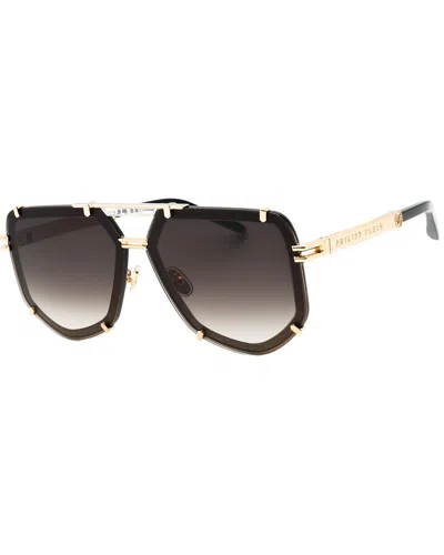 Philipp Plein Unisex Legacy 66mm Sunglasses In Black