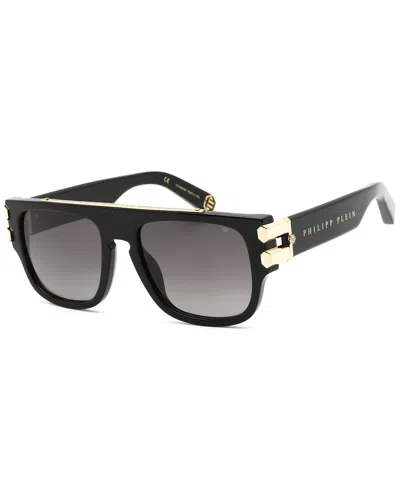 Philipp Plein Unisex Pure Pleasure 55mm Polarized Sunglasses In Purple