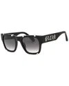 Philipp Plein Unisex Spp042w 54mm Sunglasses In Black