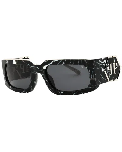Philipp Plein Unisex Spp119m 58mm Sunglasses In Black