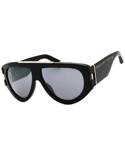 Philipp Plein Unisex Spp127m 60mm Sunglasses In Black