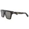 Philipp Plein Aviator-frame Acetate Sunglasses With Saddle Nose Bridge In Black