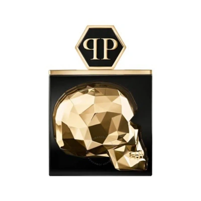 Philipp Plein Unisex The $kull Gold Edp Spray 3.04 oz Fragrances 7640365140893 In Amber / Black / Dark / Gold