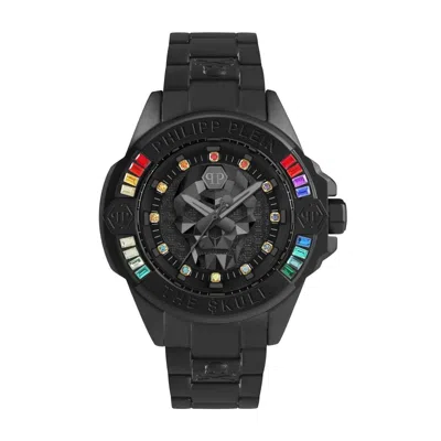 Pre-owned Philipp Plein Unisex Watch Analog Quartz The $ Kull Genderless Pwnaa0522 Steel
