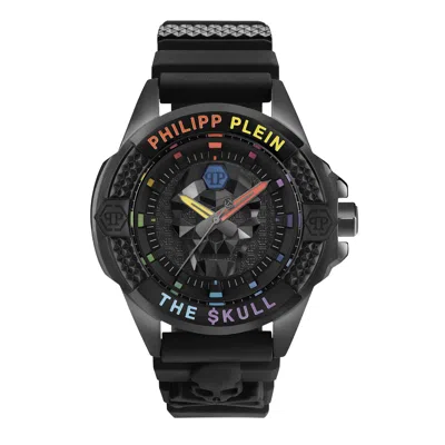 Pre-owned Philipp Plein Unisex Watch Pwaaa0621 The Skull Colourful Silikon-edelstahl