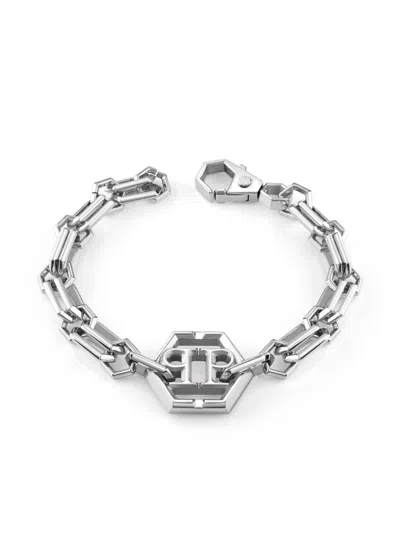 Philipp Plein Unity Steel Bracelet In Silver