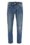 Philipp Plein Distressed Denim Trousers With Pockets And Loops