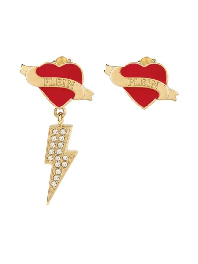 Philipp Plein Valentine Earrings In Gold