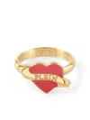 Philipp Plein Valentine Ring In Gold Ion-plated Stainless Steel In 金色