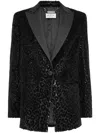 Philipp Plein Velvet Blazer In Black