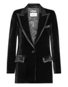 PHILIPP PLEIN VELVET BOXY BLAZER PAISLEY BANDANA