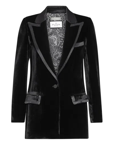 PHILIPP PLEIN VELVET BOXY BLAZER PAISLEY BANDANA