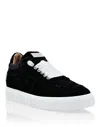 Philipp Plein Velvet Lo-top Sneakers Plein Hurricane In Black